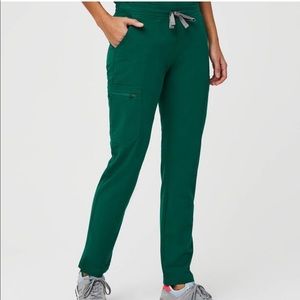 Hunter green figs scrubs (petite)